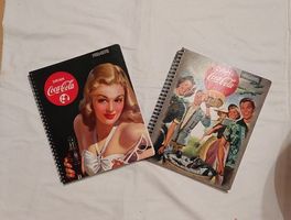 Coca-Cola Notizbücher, 2 Stück, Retro Style, NEU