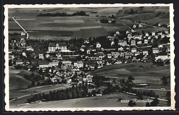 Cartoline postali: Reconvilier, Ortsansicht aus der Vogelsc – Usato da Berlin venduto da bartko-reher