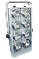 Fluter-Rampe Par 36 SET 8-fach silber