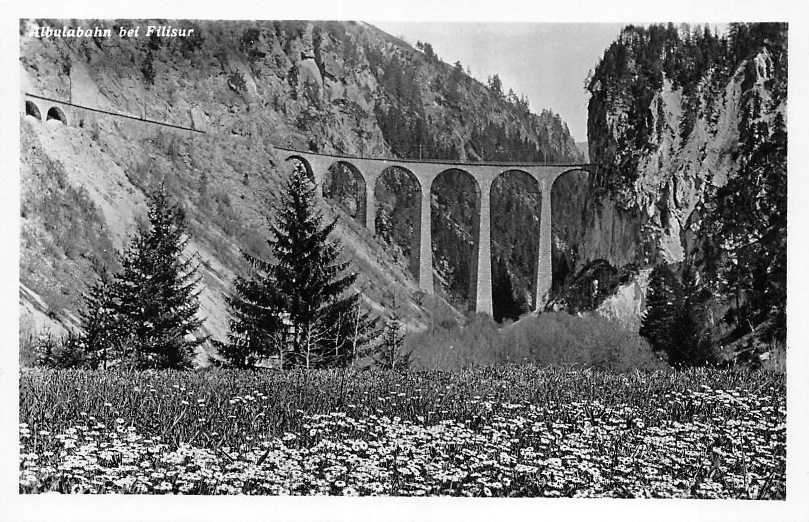 Cartoline postali: Albulabahn, Filisur – Usato da Ottikon b.Kemptth. venduto da Neptun1974