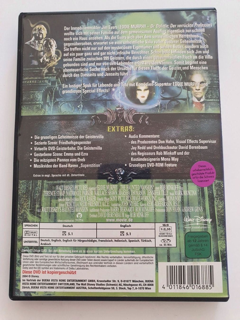 Tutti i DVDs: Die Geistervilla mit Eddie Murphy DVD – Usato da Oberdorf BL venduto da BaldenEagle 1