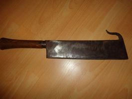 alte solide Machete Hackbeil Metzger Garten Sammler