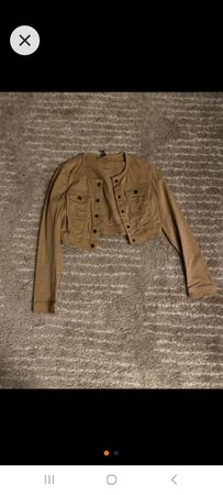Stylische beige Kurzjacke Gr. S
