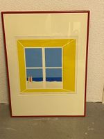 Druck "Sommerfenster" gerahmt guter Zustand