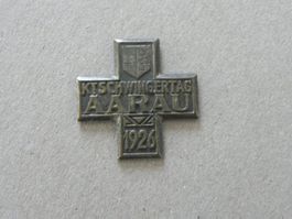 Abzeichen Brosche Kant. Schwingfest Schwingen Aarau AG 1926