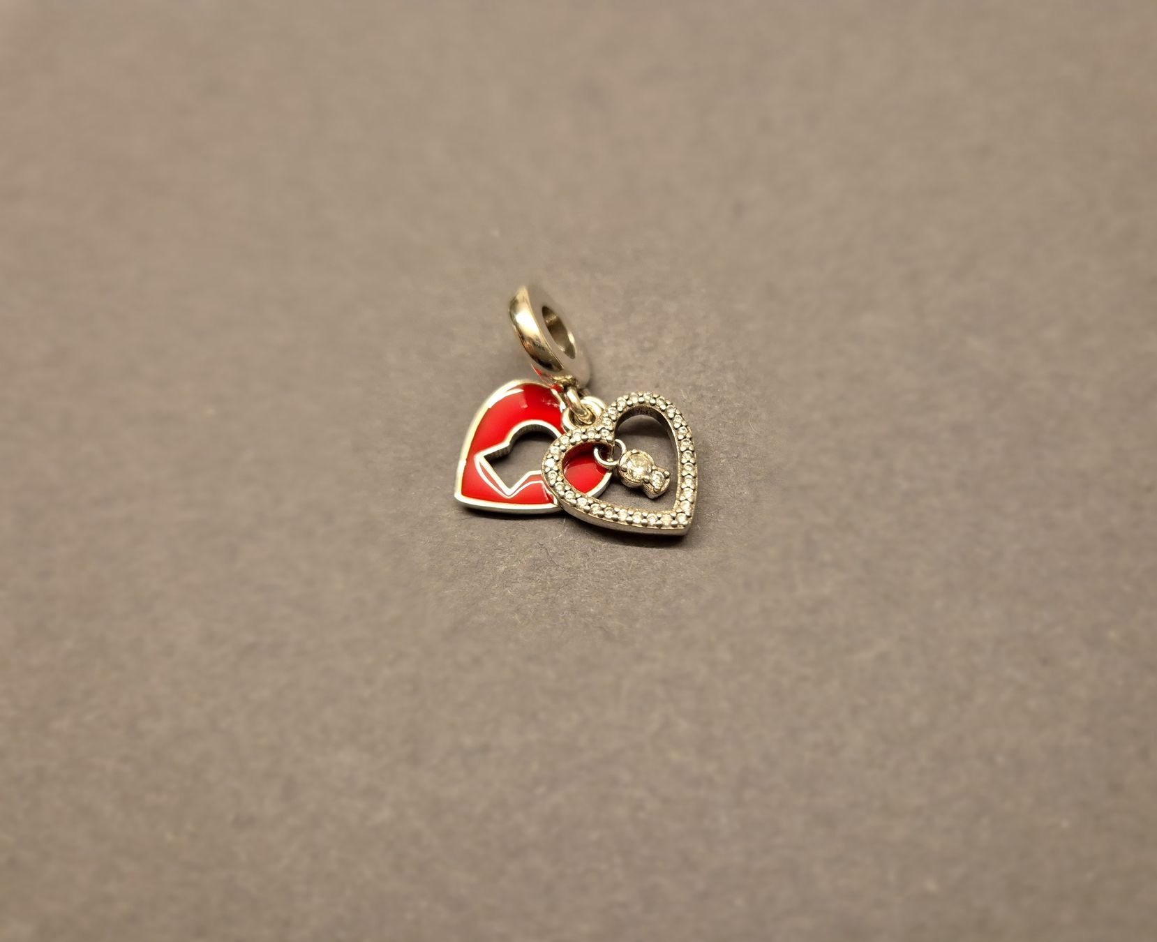 Anhänger: Silber Charm Herz rot +Garantie – Neu (gemäss Beschreibung) aus Rotkreuz von Carbone_Bijou-Shop 1