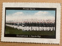 Vignette / Werbemarke Deutschland 1. Garde-Rgt. Militär