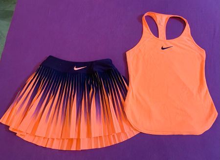 Nike Tennis Top+gonna (taglia XS) - Arancione Fluo