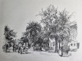 Fritz Deringer (1903-1950) Lithographie Handsigniert