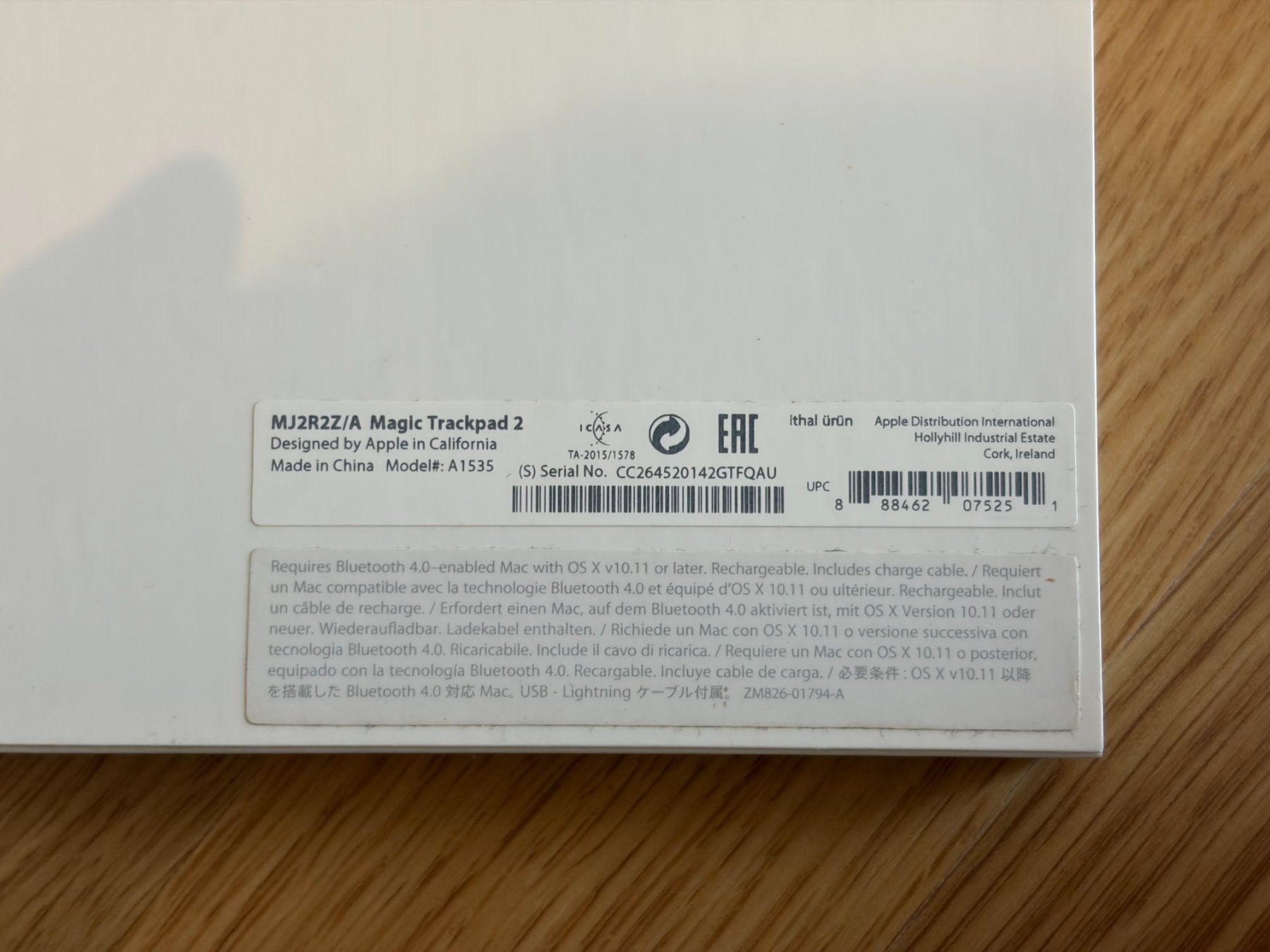 Apple Mouse: Apple Magic Trackpad 2 inkl. Originalverpackung – Usato da Zürich venduto da greg_richrd 4
