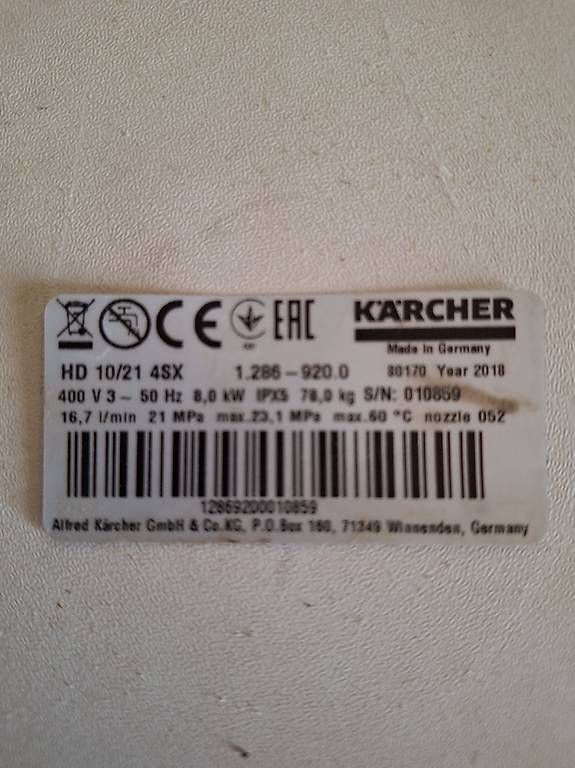 Idropulitrici ad alta pressione: Karcher eau froide HP 10-21 4SX – Usato da Mézières FR venduto da Nobody47 1
