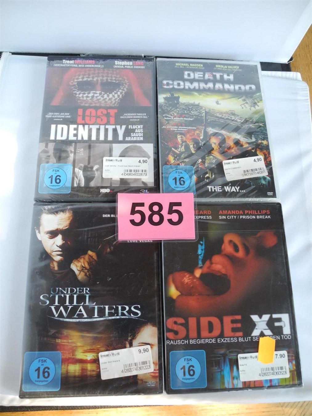 Tutti i DVDs: 4 DVD's Lost identity ,Side FX, Nr. 585 – Nuovo e nell'imballaggio originale da Kottwil venduto da Crazyrolf