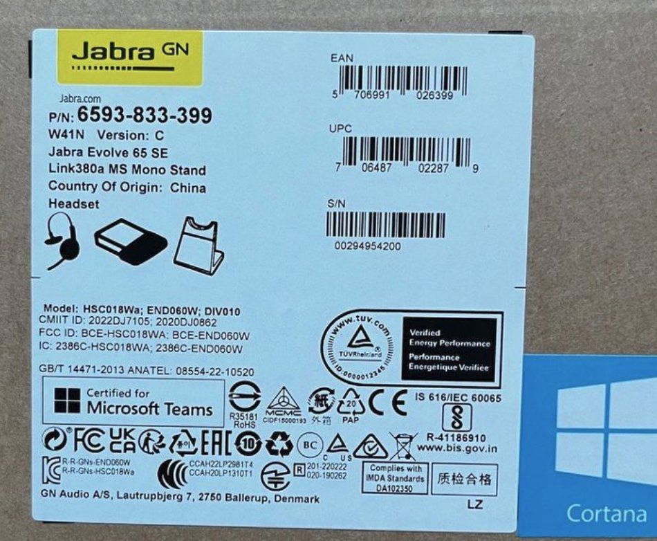 Jabra Casques audio: Headset Jabra Evolve 65 neu – Neuf avec emballage d'origine à Willisau par aronet 1