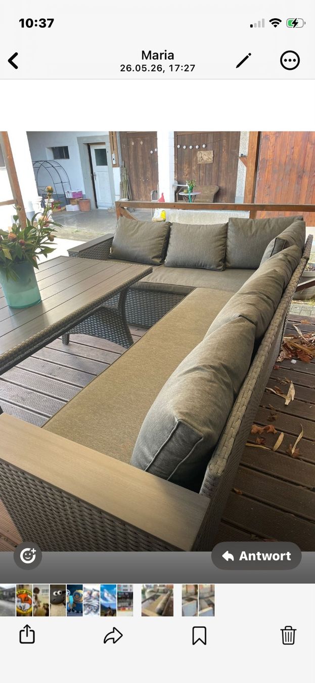 Set di tavolo e panche: Grosszügige Lounge – Usato da Forch venduto da ESELSTEIN 2