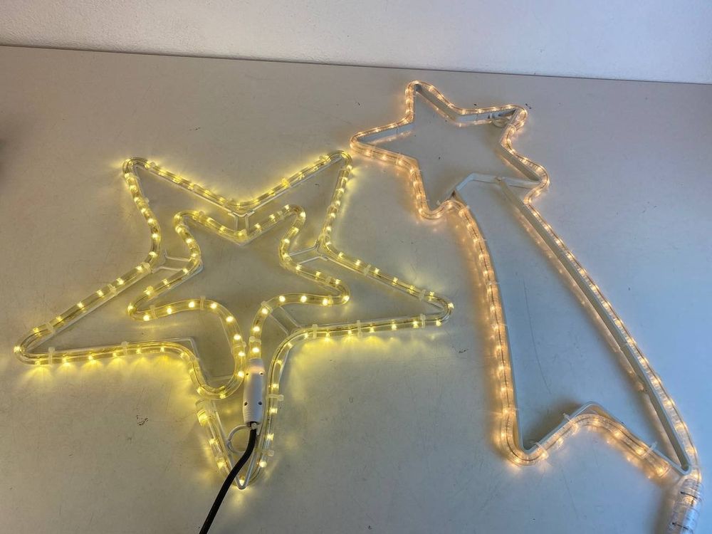  LED Sterne Deko Weihnachtsbeleuchtung 2 Stk N 1205 (Gebraucht) in 