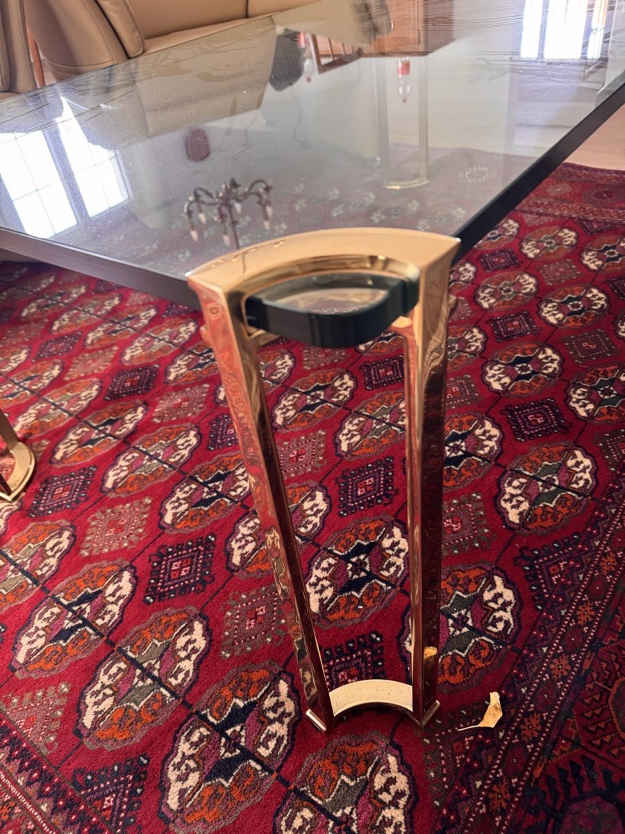 Gläser: Couchtisch Glas Messing Gestell moderner Stil gebraucht – Gebraucht aus Birmensdorf ZH von DinoC13 2