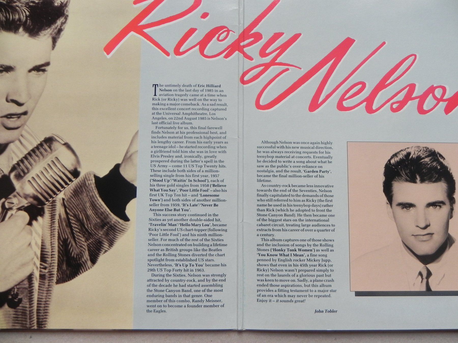 Dischi in vinile: Doppel LP USA Sänger Ricky Nelson 1989 Collection – Usato da Siebnen venduto da krimsie 3