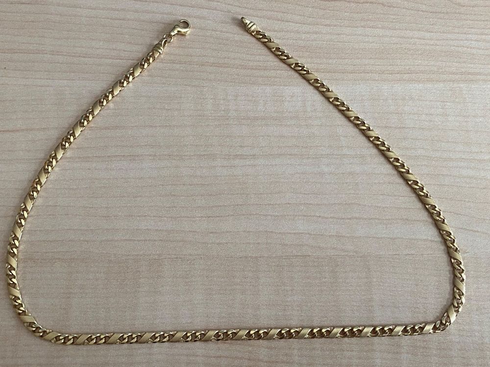 9ct Gelbgold & Weißgold Diamant Kreuz Kette