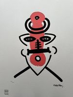 Keith Haring "rhe Story of red and blue" 74/150