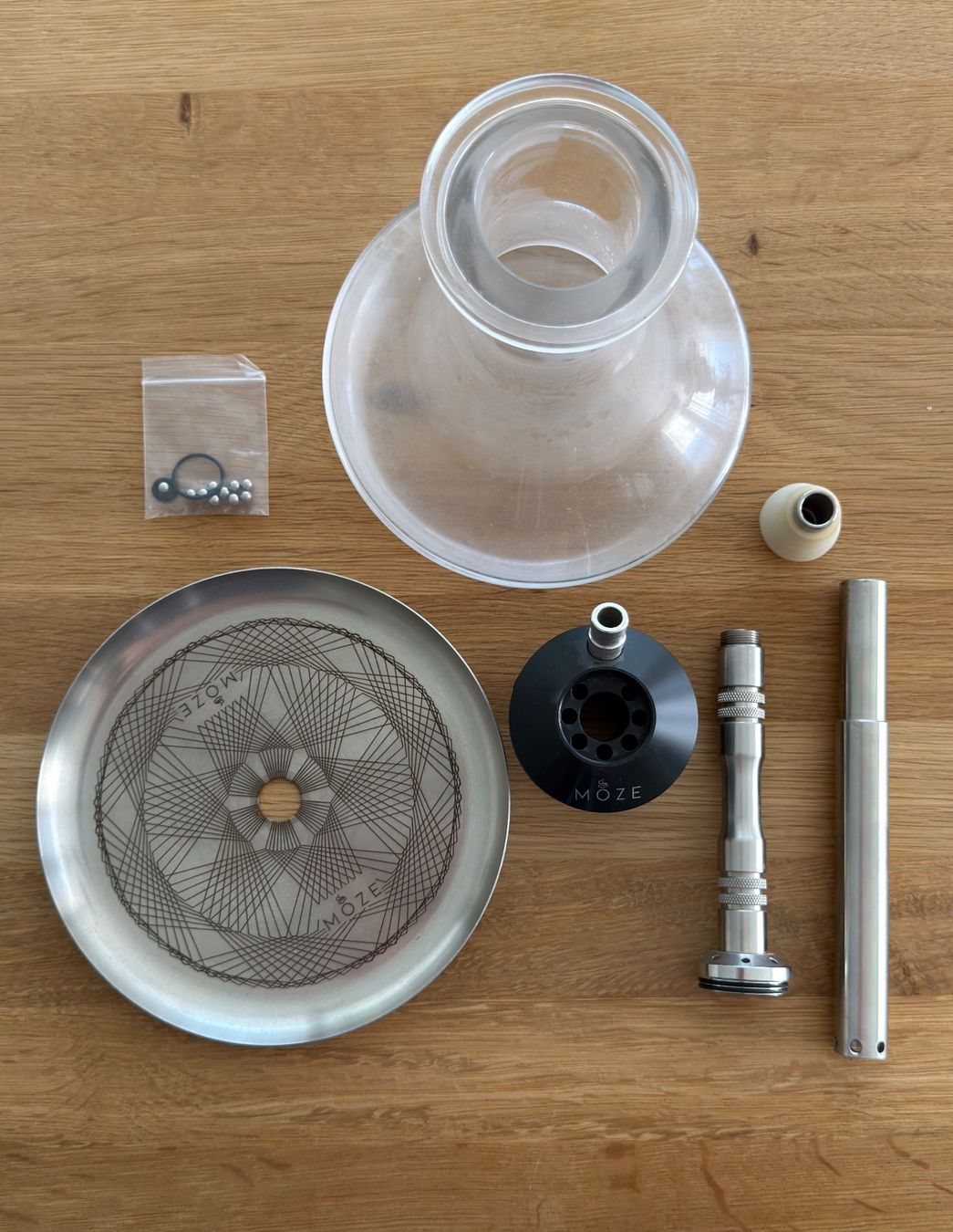 Wasserpfeifen: Shisha Moze Breeze v1 Clear – Gebraucht aus Bischofszell von Niche_Welt