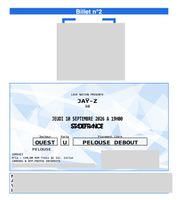 Jaÿ-z ticket - 10.09.26 Paris, Stade de France