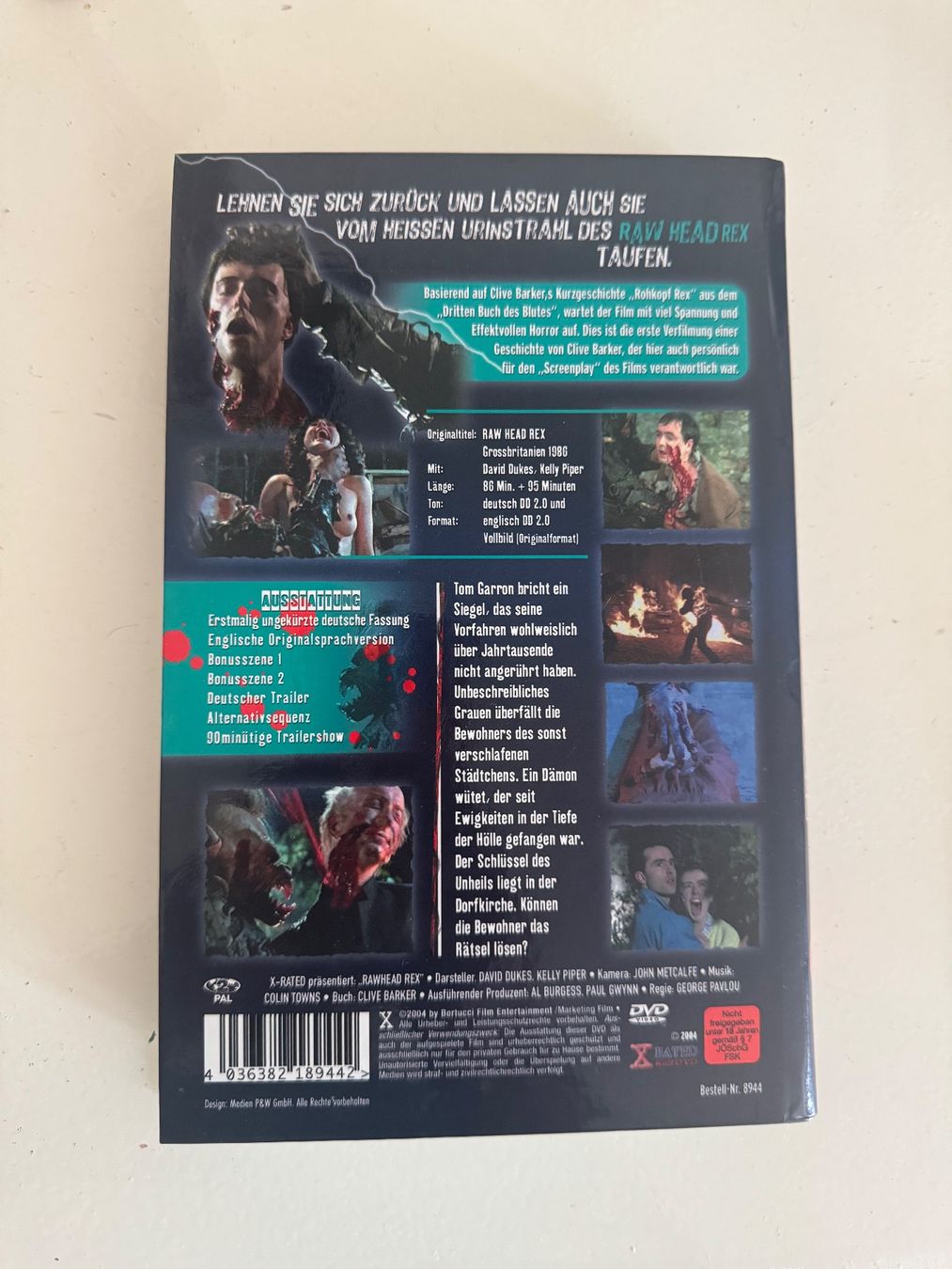 Tous les DVDs: RAWHEADREX.  (DVD) HARTBOX – D'occasion à Basel par san_2qlq 1