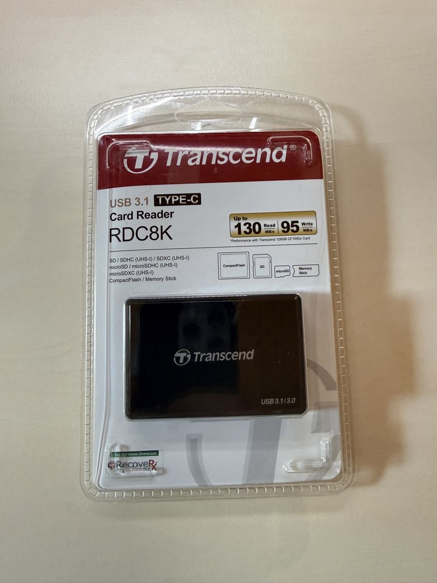 Lecteurs de cartes: Transcend Card Reader RDC8K USB 3.1 Type-C neu – Neuf avec emballage d'origine à Mönchaltorf par rob_g7rd