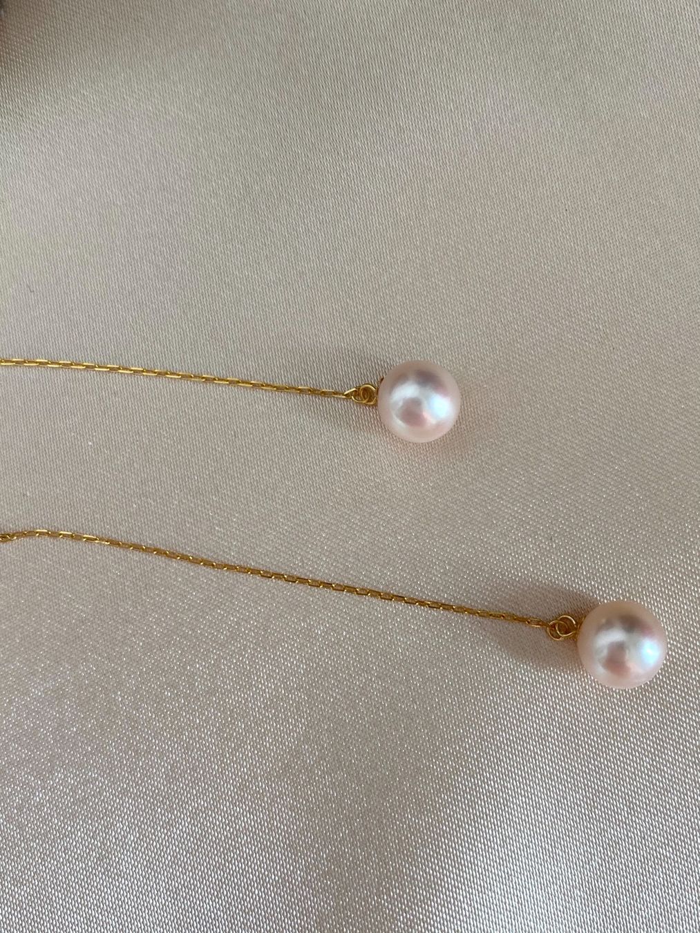 Ohrringe & -stecker: 7 mm echte Perlen Ohrringe /18k Gold – Neu und originalverpackt aus Sarnen von Yingsperlen1 1