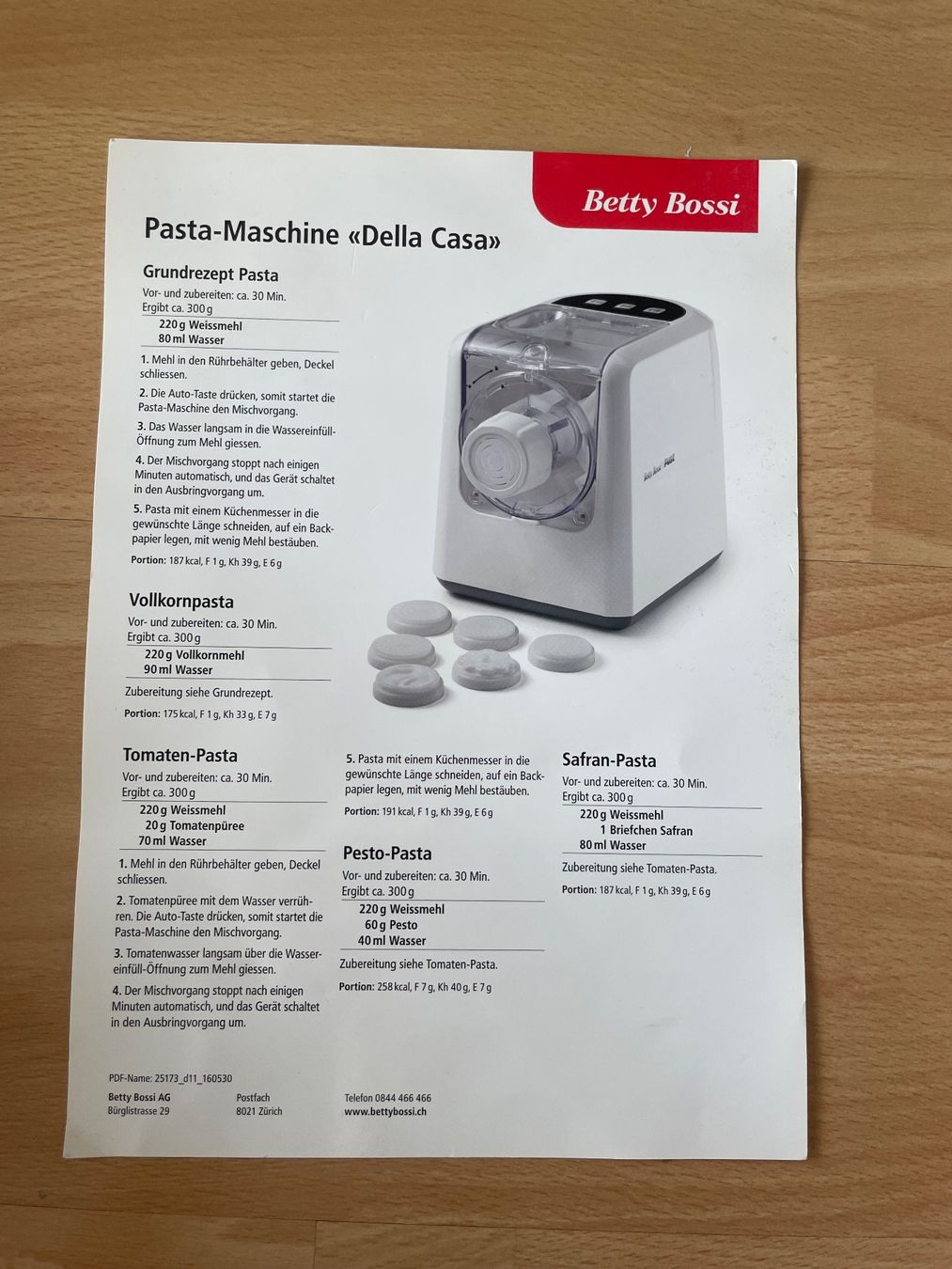 Betty Bossi Appareils de cuisine: Betty Bossi Pasta Maker weiss – D'occasion à Uznach par nat_z9bb 5