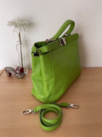 COCCINELLE Neu /NP510CHF Leder Grün Tache (780gramm)