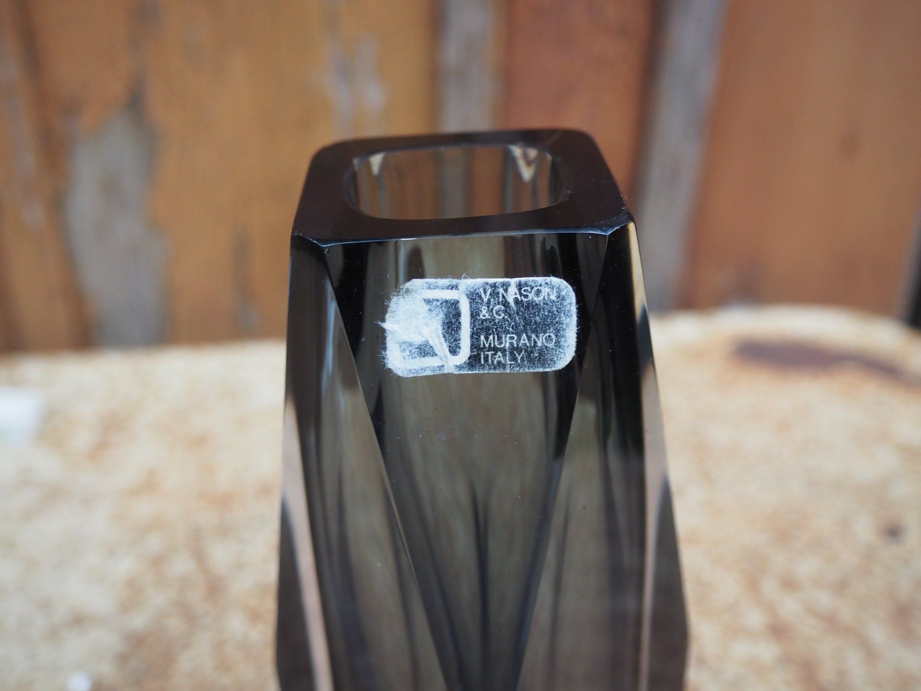 Murano Vasen & Gefässe: Murano Rauchglas Vase – Gebraucht aus Schänis von Wewu 1
