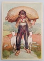 Bundesfeierpostkarte Nr.54c - 1931 - Senn mit Ziegen