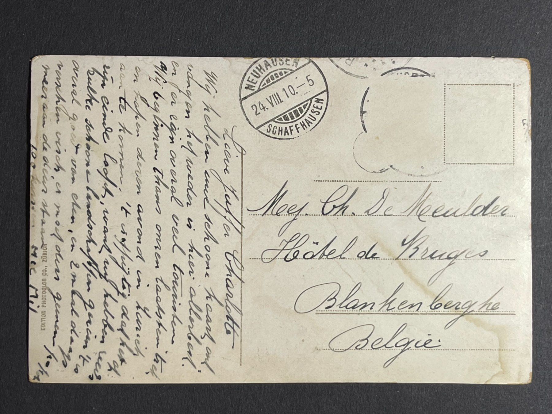 Cartoline postali: Neuhausen, Rheinfall, 1910 – Usato da Steg VS venduto da danwer74 1