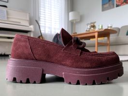 Lince Chain Link Loafers Plateau Halbschuhe Gr. 38