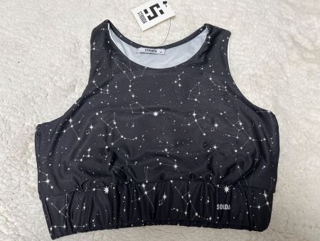 Brassière sport Stroida noire étoiles M neuf