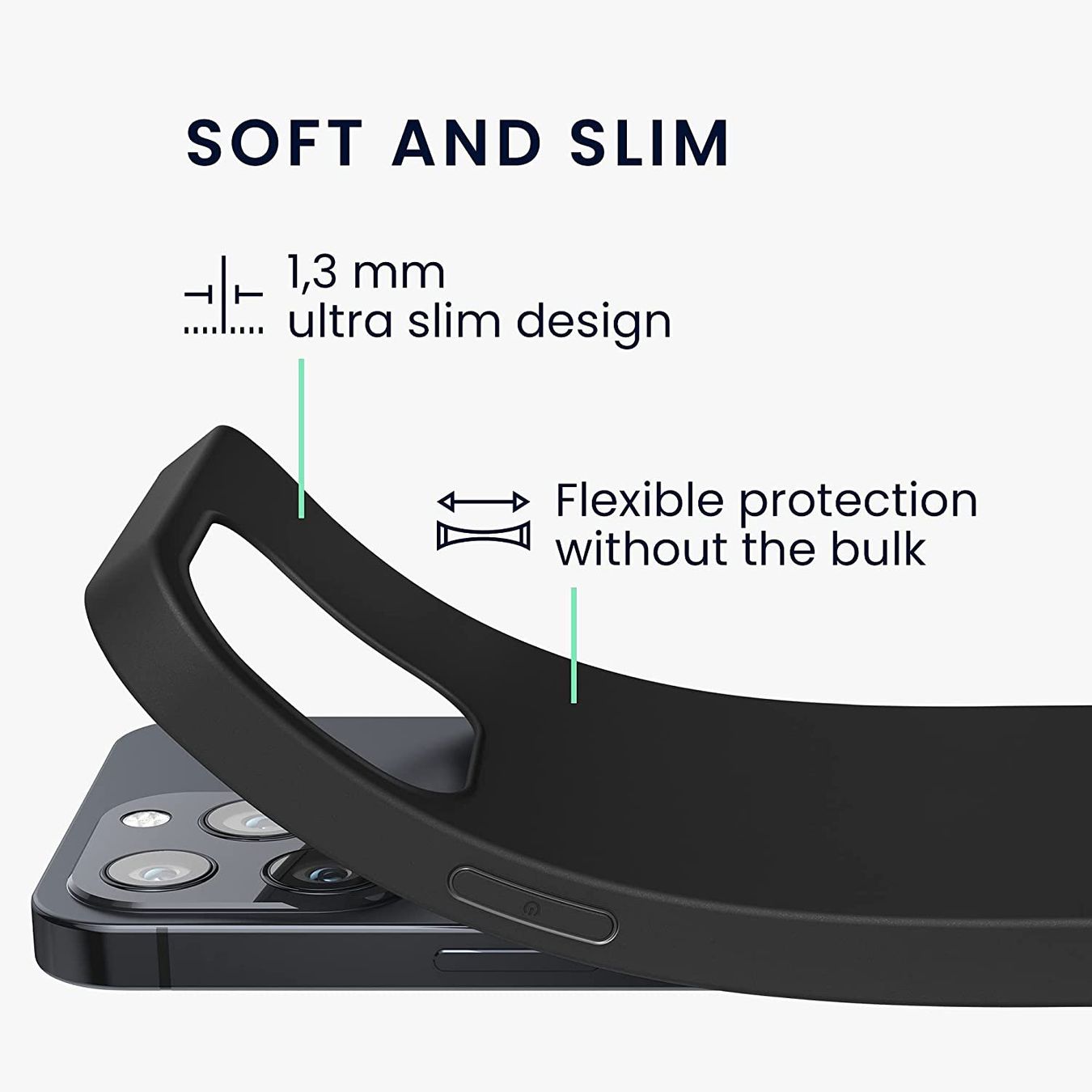 Cover & Protezioni schermo: iPhone 13 PRO Hülle Etui Silikon Case Cover Coque Tasche – Nuovo e nell'imballaggio originale da Volketswil venduto da coverandmore 1