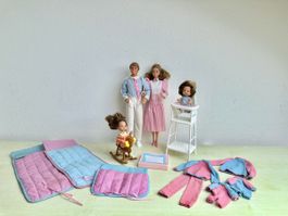 Vintage Barbie Heart Family ganze Familie Mattel