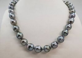 Tahitian pearls Necklace with certificate and new
