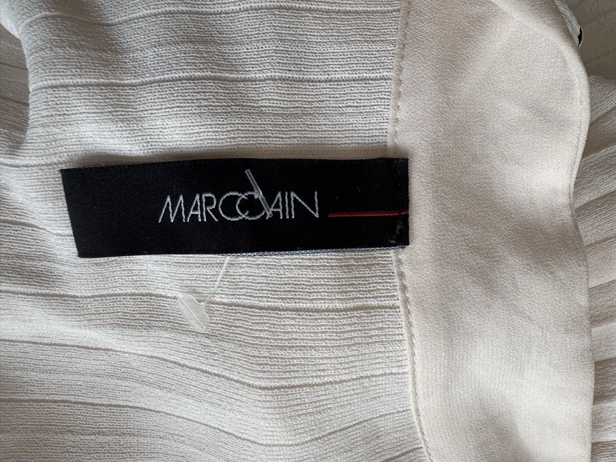 Marc Cain Vestiti: Robe Marc Cain crème, taille N5 plissée, viscose elastan – Nuovo (secondo la descrizione) da Morges venduto da sandy069 3
