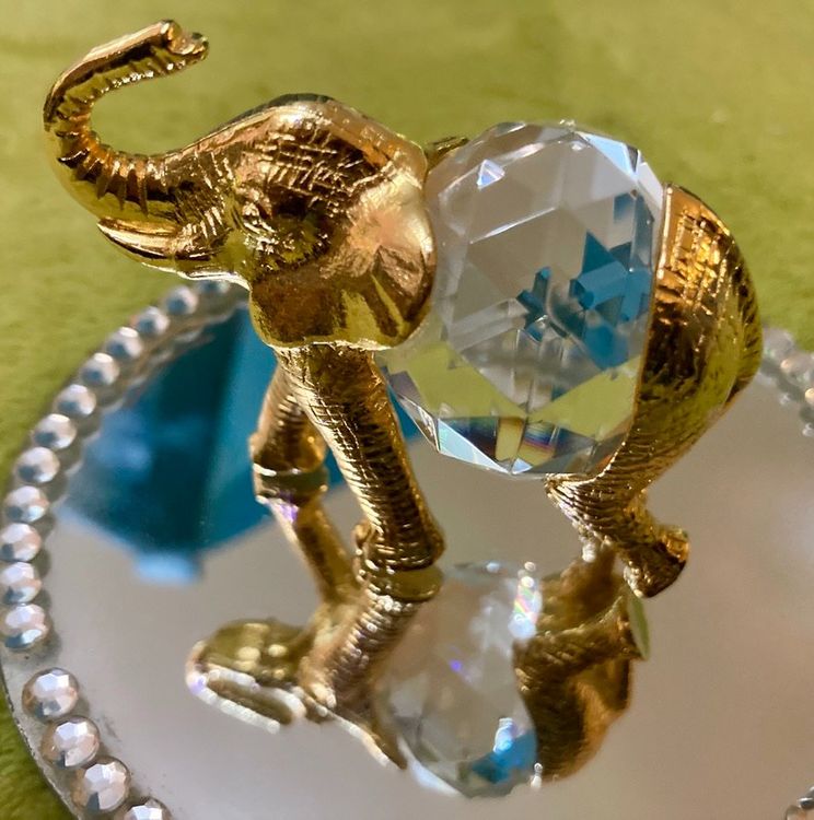 Produktbild von Artibetter Kristall Ananas Figurine Mit Goldfarbenem Moderne