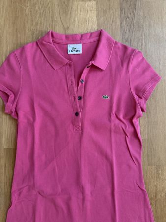 Lacoste Polo Kleid pink Gr. 36 S Sommer