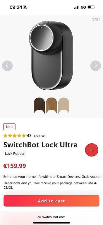 Interrupteurs: SwitchBot Lock Ultra – D'occasion à Zürich par car_jq88 1