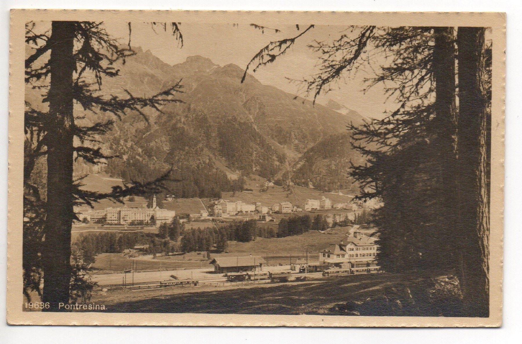 Ansichtskarten: PONTRESINA Bahnhof Berninabahn – Gebraucht aus Jona von philajona