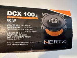 Hertz DCX 100.3 Koaxial Lautsprecher 60W 10cm neu