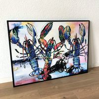 Lobster Hummer Pop Art Kunst Bild Krebse Stefan Bammert