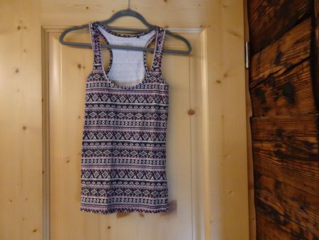 Schwarz-buntes Tank Top von Clockhouse Gr. S - 2603142
