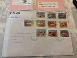 Cook Islands O.H.M.S. Briefmarken, 24. Feb. 1995, Top!