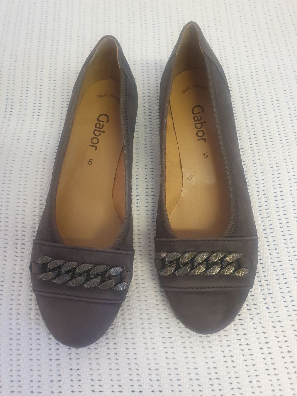 Gabor Damenschuhe: Gabor Damenschuhe Gr. 5, Wildlederoptik, Herbst – Gebraucht aus Auw von Theohu