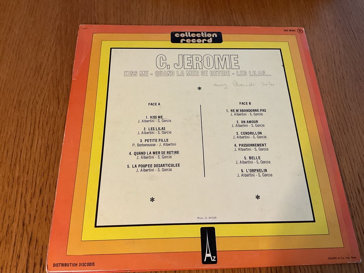 Schallplatten: C. Jerome - Vinyl Schallplatte - Rare Collection Record! – Gebraucht aus Steinach von Quarkie 1