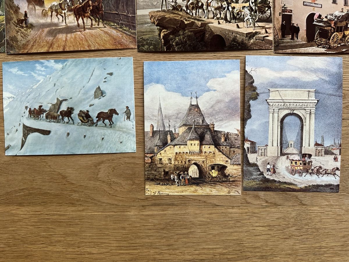 Alle Briefmarken: Schweiz - 11x PTT Museum Anichtskarten top Erhalten  – Gebraucht aus Schmitten / FR von Samsara169 3